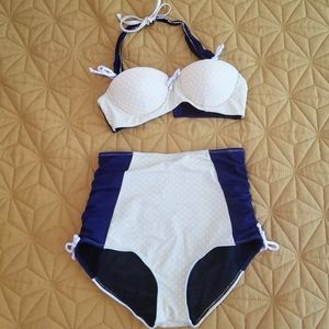 High Waisted Bikini, Small Top & Medium Bottom